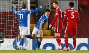Liverpool 0-1 Brighton Hove Albion